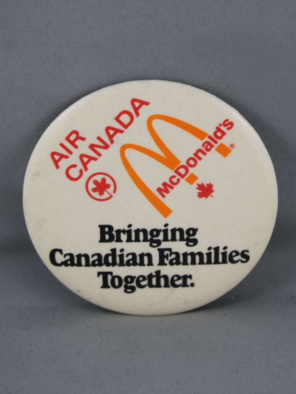 Vintage McDonalds Pin - Air Canada and McDonalds Promotional - Celluloid Pin - Picture 3 of 3
